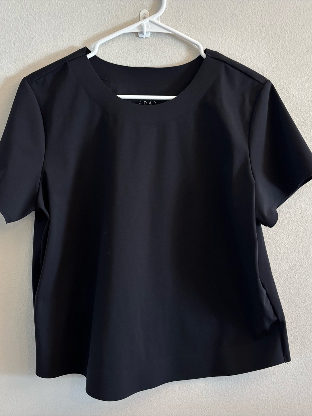 ADAY - Short Sleeve T-Shirt Model It’s A Classic Black Shirt Women's Sz M